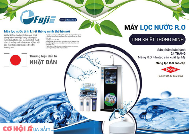 Máy lọc nước FujiE RO-08 CAB 8 cấp độ lọc XẢ KHO giá hấp dẫn - Ảnh 4