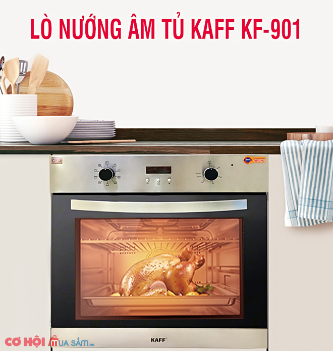 Lò nướng âm tủ KAFF KF-901 Xả kho giá tốt - Ảnh 1