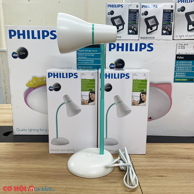 Đèn bàn học chống cận LED Philips Pearl 66044 2.6W 4000K XẢ KHO giá tốt - Ảnh 5
