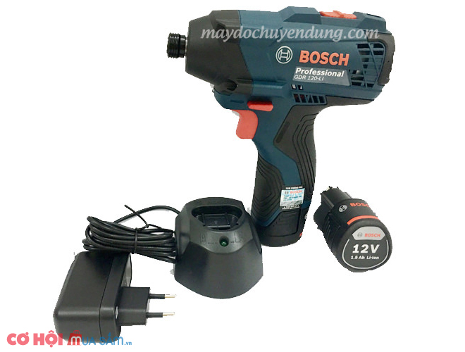 Máy bắt vít dùng pin Bosch GDR 120-LI kèm phụ kiện - Ảnh 1