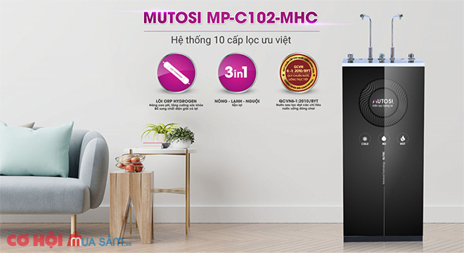 Máy lọc nước Nóng Lạnh Nguội 10 lõi Mutosi MP-C102-MHC - Ảnh 1