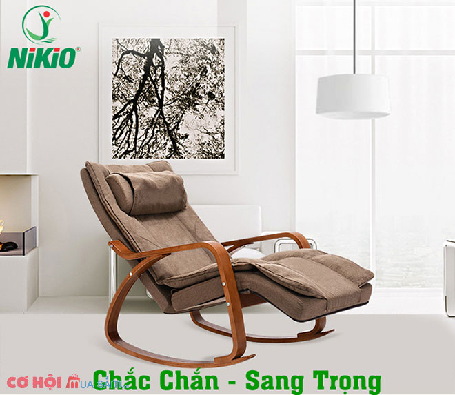 Ghế massage toàn thân bập bênh thư giãn Nikio NK-155 - Ảnh 3
