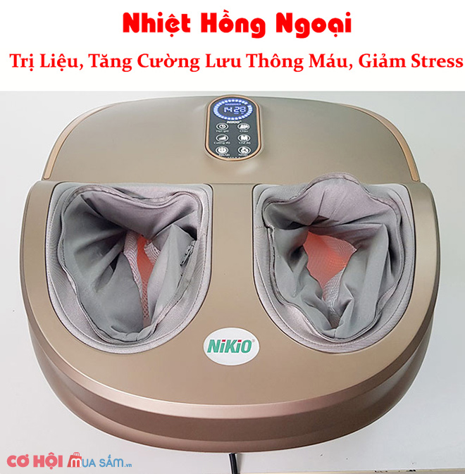 Máy massage chân nén ép trị liệu suy giãn tĩnh mạch Nikio NK-187 - Ảnh 3