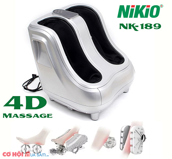 Máy massage chân và bắp chân Nhật Bản Nikio NK-189 - Dòng cao cấp - Ảnh 3