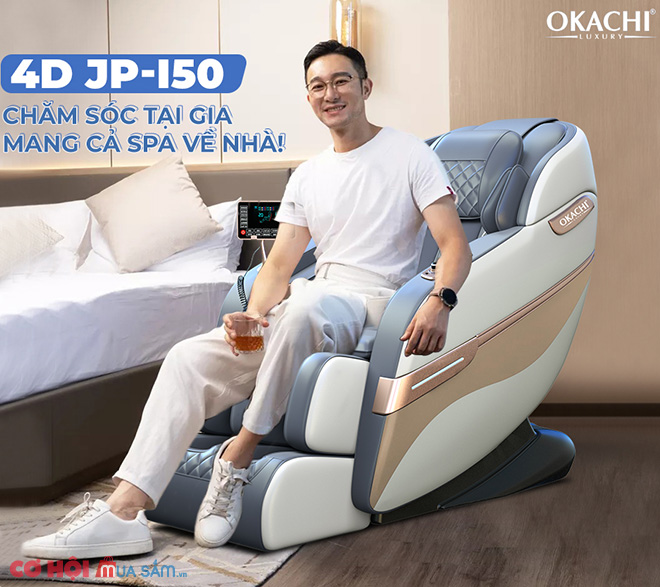 OKACHI - Ghế massage toàn thân 4D JP-I50 (Cao cấp) - Ảnh 1
