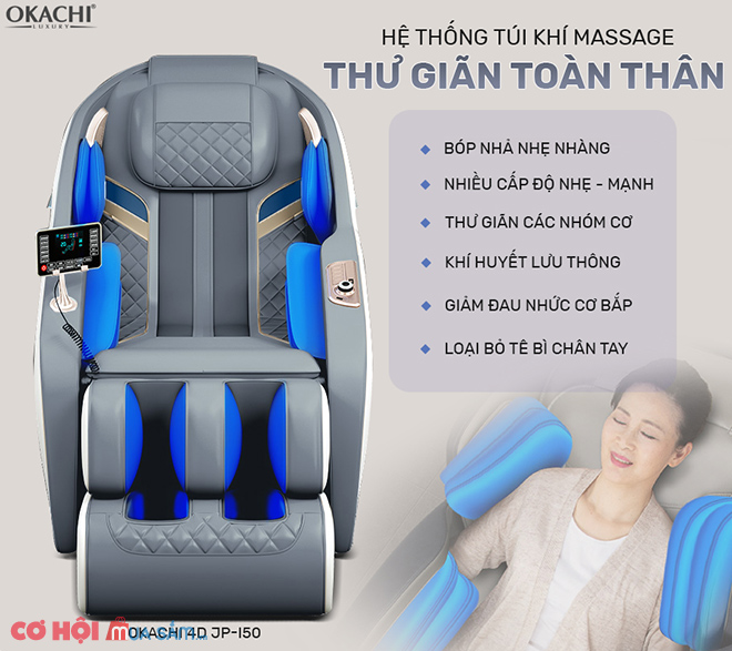 OKACHI - Ghế massage toàn thân 4D JP-I50 (Cao cấp) - Ảnh 5