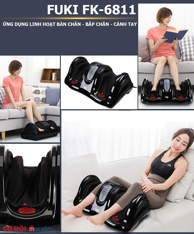 Đánh giá model máy massage chân hồng ngoại Fuki Nhật Bản FK-6811 (màu đen) - Ảnh 2