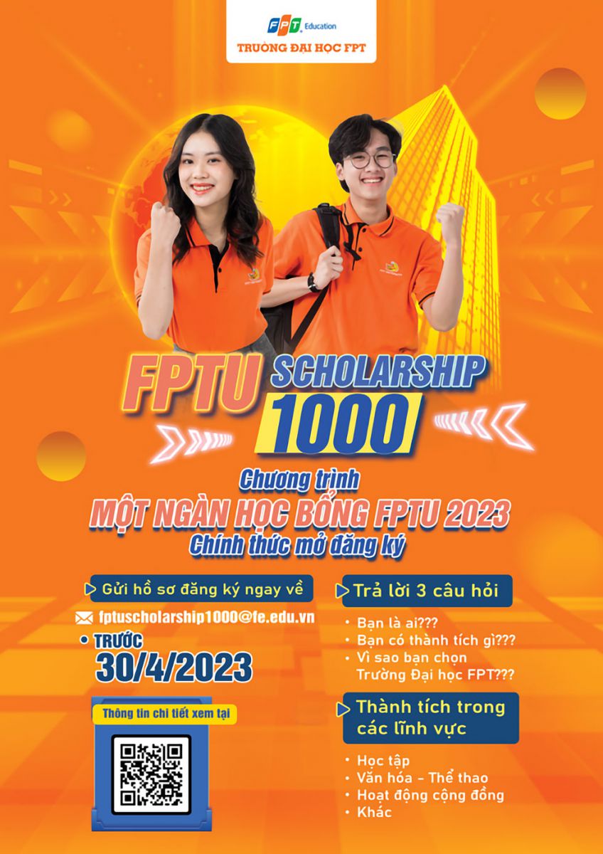 Đại học FPT mở đăng ký chương trình 1.000 học bổng FPTU 2023 - Ảnh 2