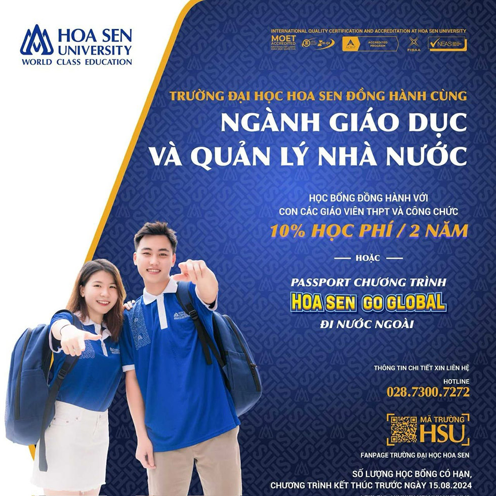 Đại học Hoa Sen công bố nhiều gói hỗ trợ cho tân sinh viên