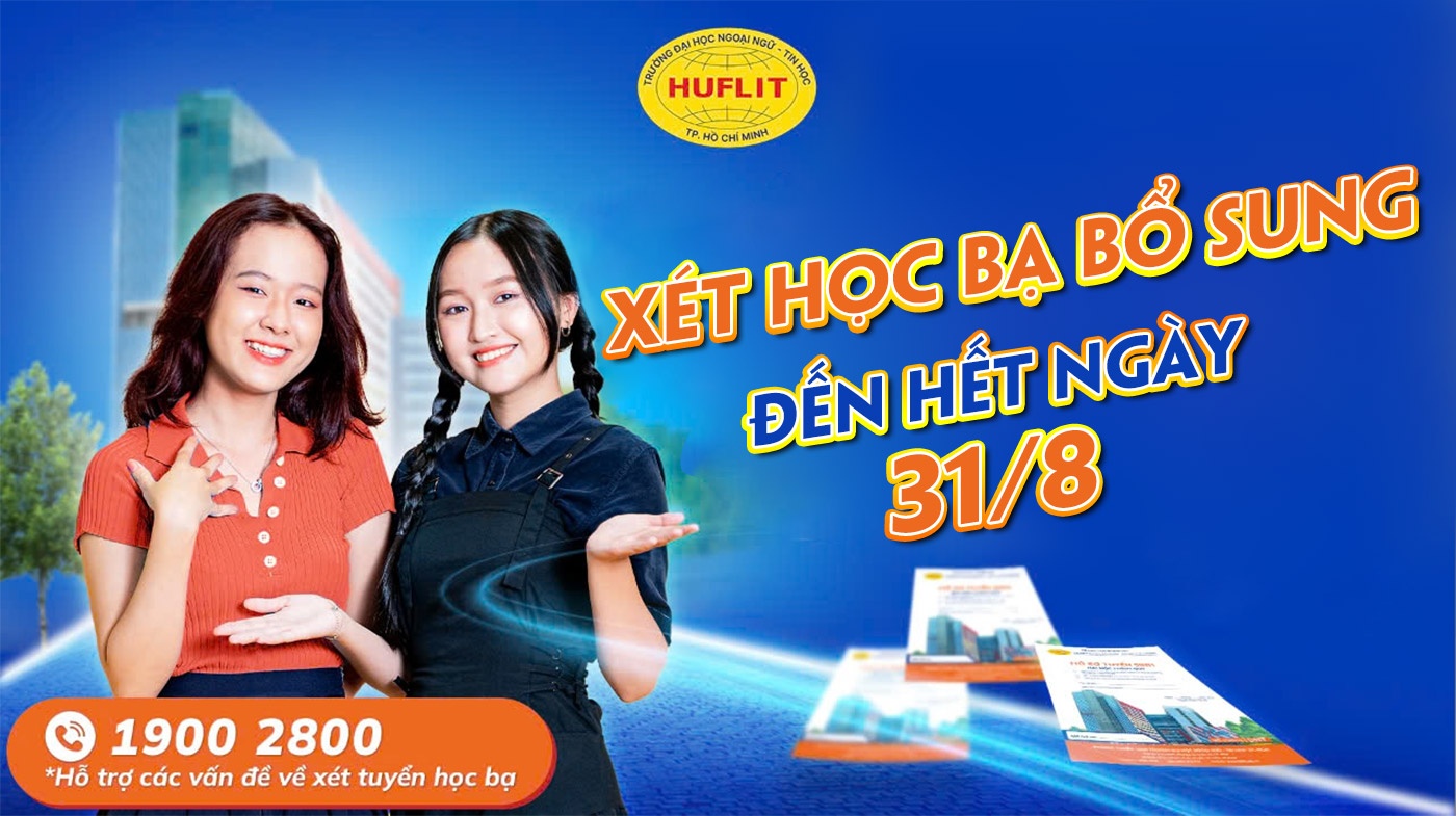 HUFLIT thông báo xét học bạ bổ sung đến hết ngày 31/8 - ảnh 1