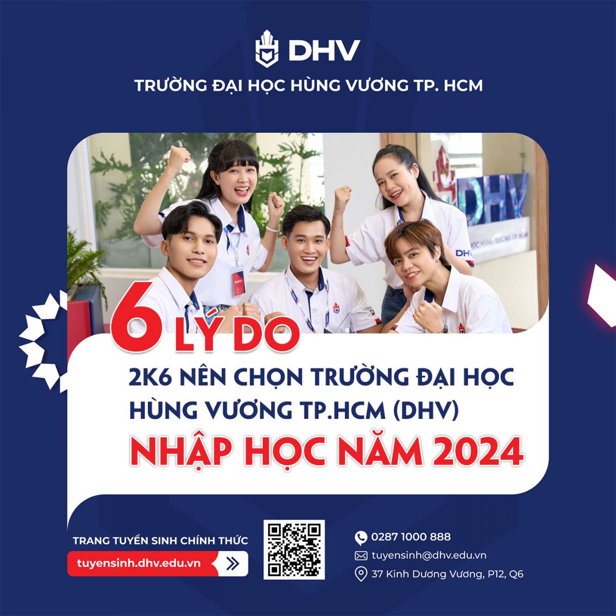 6 lý do 2k6 nên chọn Trường Đại học Hùng Vương TP.HCM (DHV) nhập học năm 2024 - ảnh 1