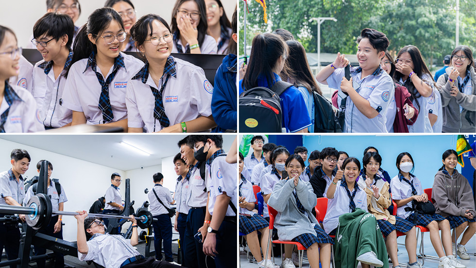 Học sinh THPT xóa tan bỡ ngỡ trước thềm đại học cùng HUFLIT Campus Tour 2024 - ảnh 2