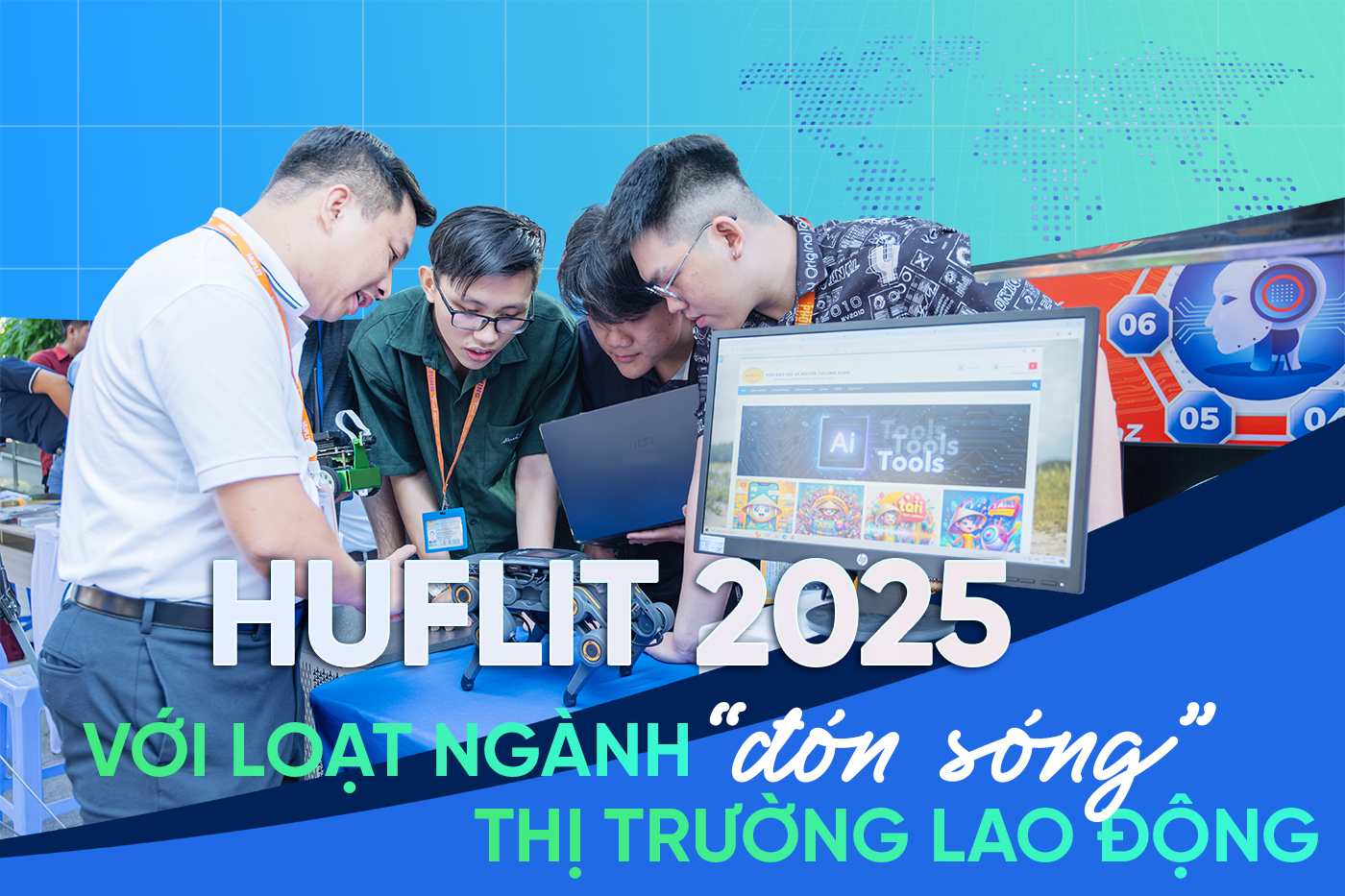 HUFLIT 2025 với loạt ngành ′đón sóng′ thị trường lao động - Ảnh 1 HUFLIT 2025 với loạt ngành ′đón sóng′ thị trường lao động - Ảnh 1
