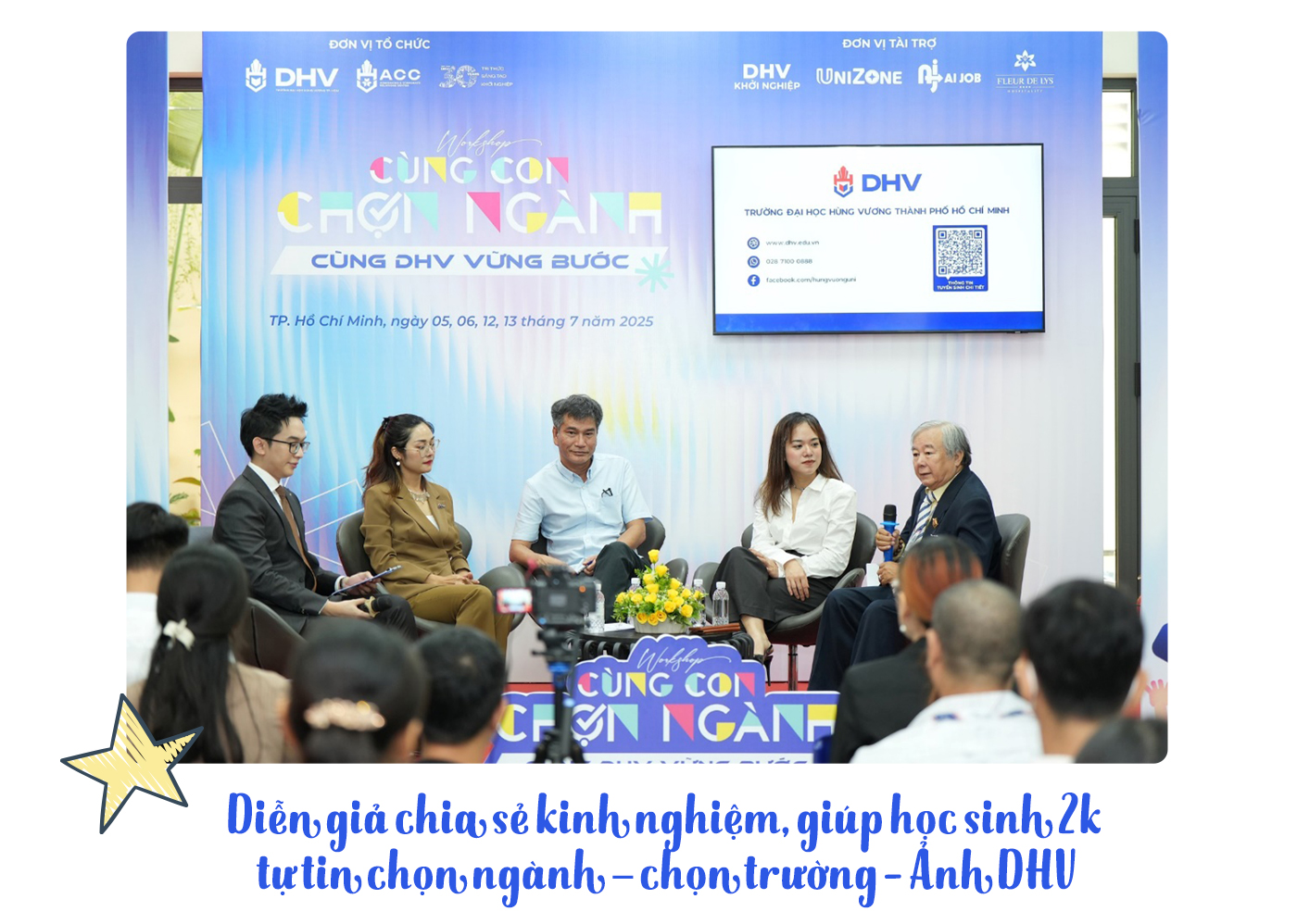 Trường ĐH Hùng Vương TP.HCM liên tục ′mở hội′, tiếp sức 2k7 chọn ngành - chọn trường - Ảnh 2 Trường ĐH Hùng Vương TP.HCM liên tục ′mở hội′, tiếp sức 2k7 chọn ngành - chọn trường - Ảnh 2