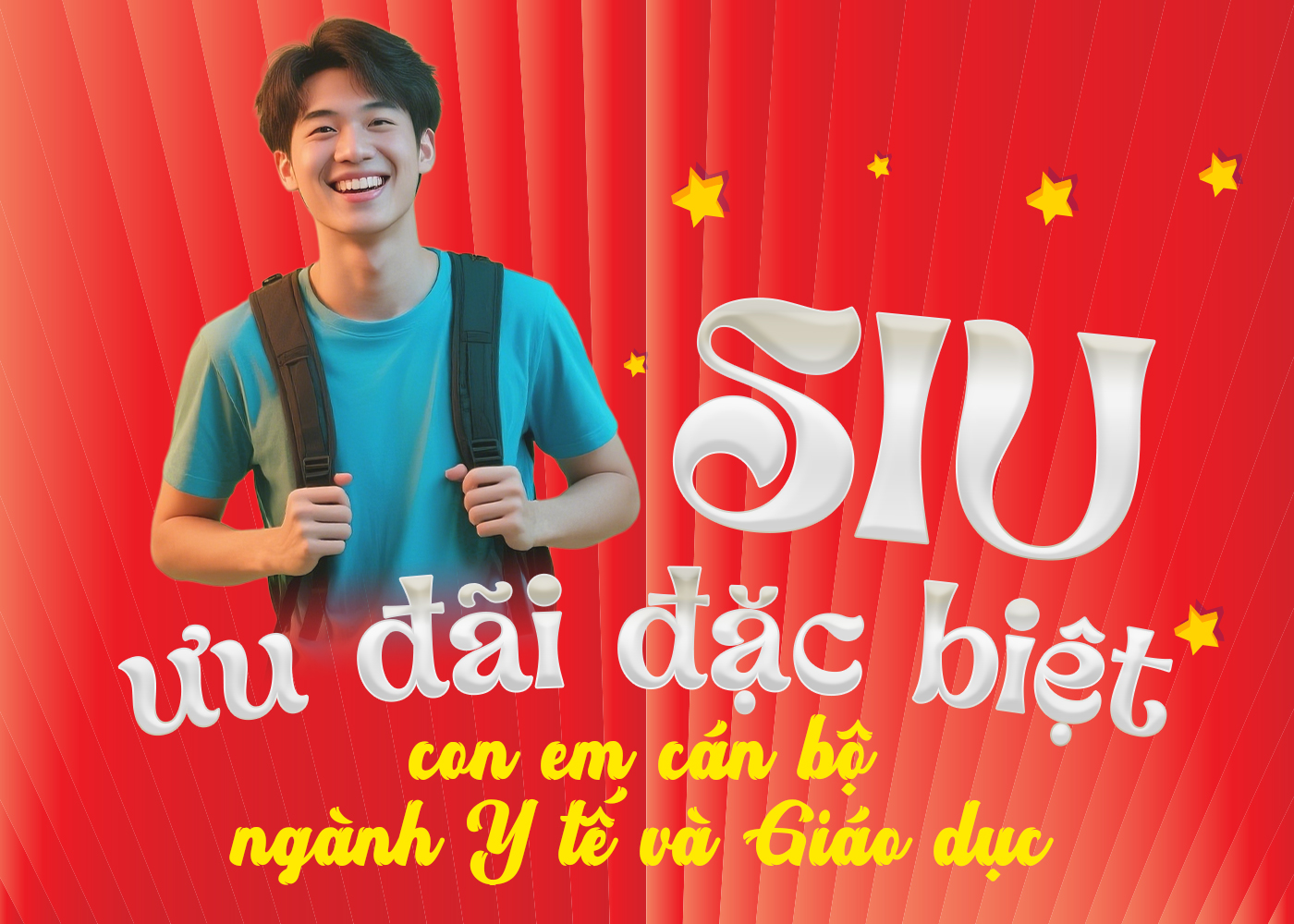 SIU ưu đãi đặc biệt con em cán bộ ngành Y tế và Giáo dục - Ảnh 1