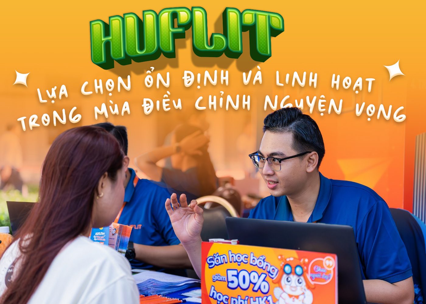 HUFLIT - Lựa chọn ổn định và linh hoạt trong mùa điều chỉnh nguyện vọng - Ảnh 1 HUFLIT - Lựa chọn ổn định và linh hoạt trong mùa điều chỉnh nguyện vọng - Ảnh 1