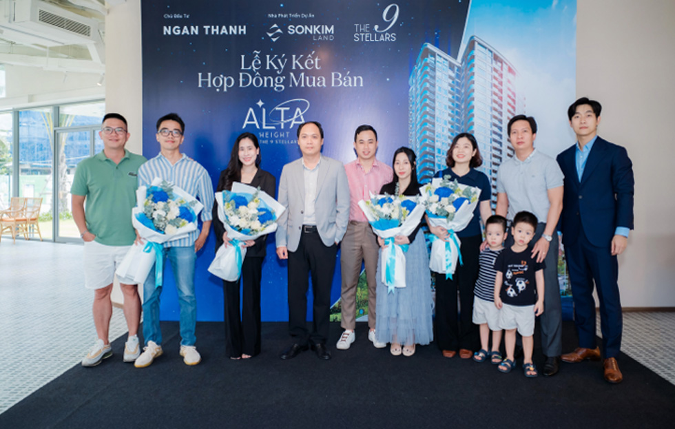 SonKim Land ký hợp đồng mua bán căn hộ Alta Height tại The 9 Stellars