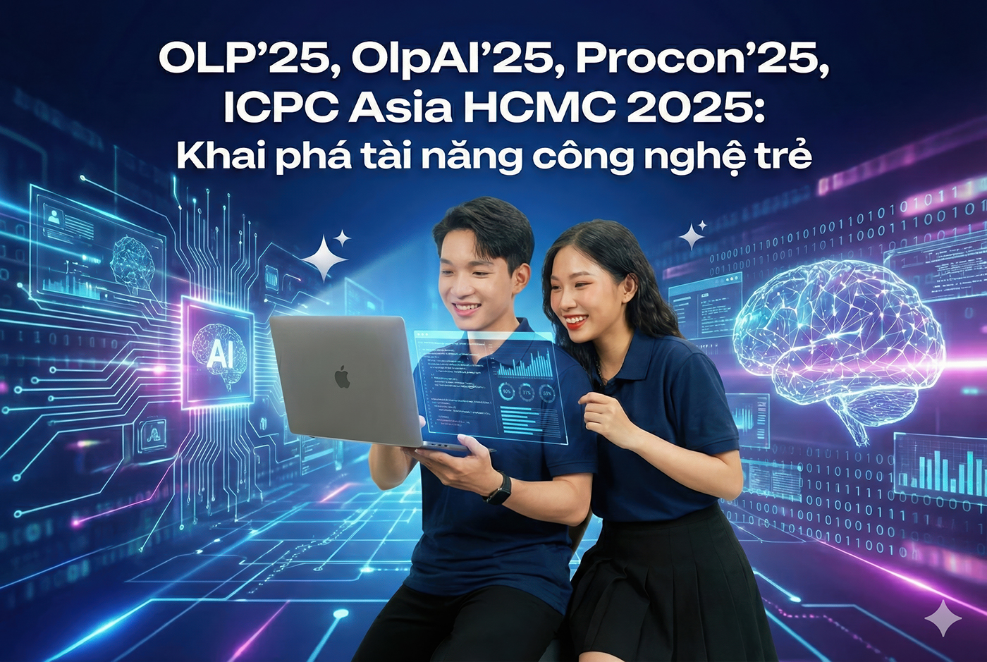 OLP′25, OlpAI′25, Procon′25, ICPC Asia HCMC 2025: Khai phá tài năng công nghệ trẻ - Ảnh 1