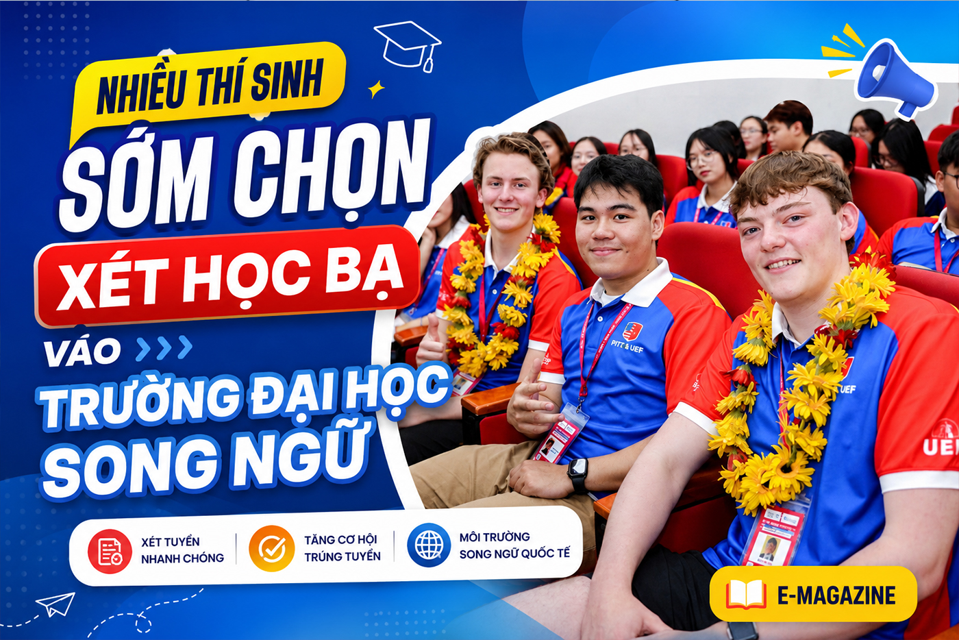 Nhiều thí sinh sớm chọn xét học bạ vào trường đại học song ngữ - Ảnh 1 Nhiều thí sinh sớm chọn xét học bạ vào trường đại học song ngữ - Ảnh 1