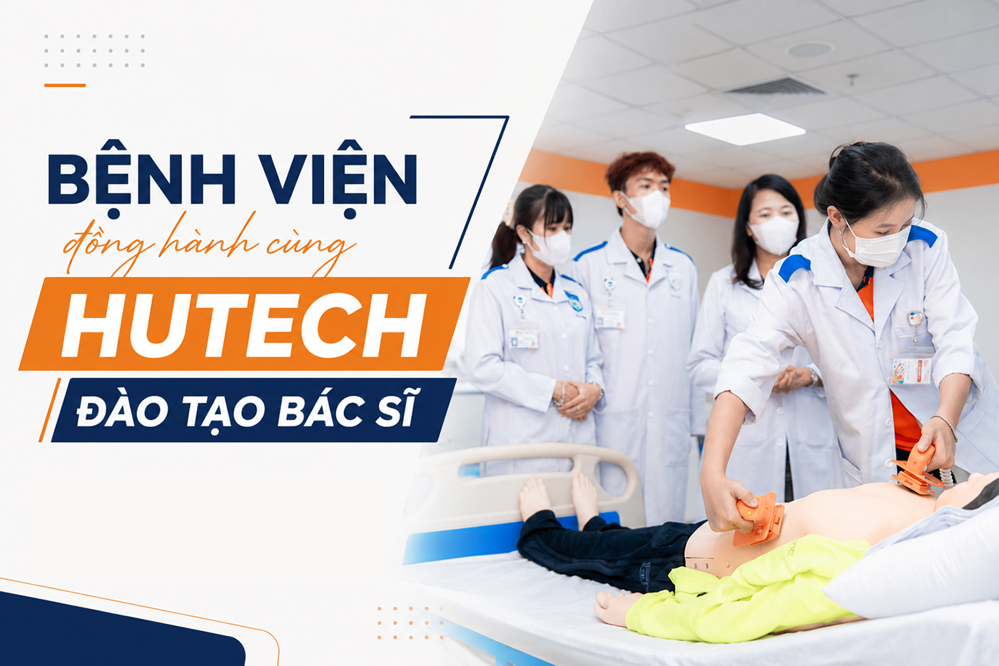 Bệnh viện đồng hành cùng HUTECH đào tạo bác sĩ - Ảnh 1 Bệnh viện đồng hành cùng HUTECH đào tạo bác sĩ - Ảnh 1