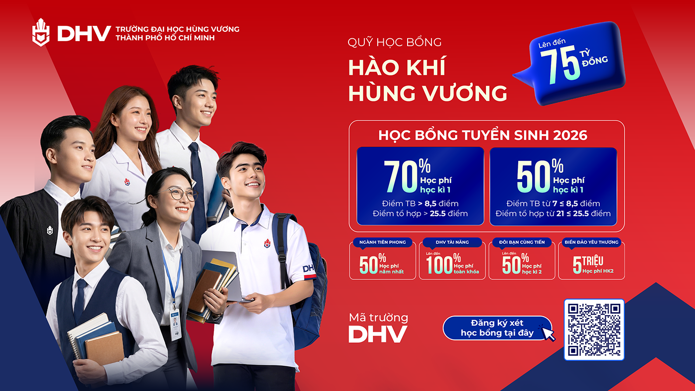 Xét học bạ tại DHV - Cơ hội nhận học bổng, hỗ trợ học phí vào ĐH cho 2K8 - Ảnh 5