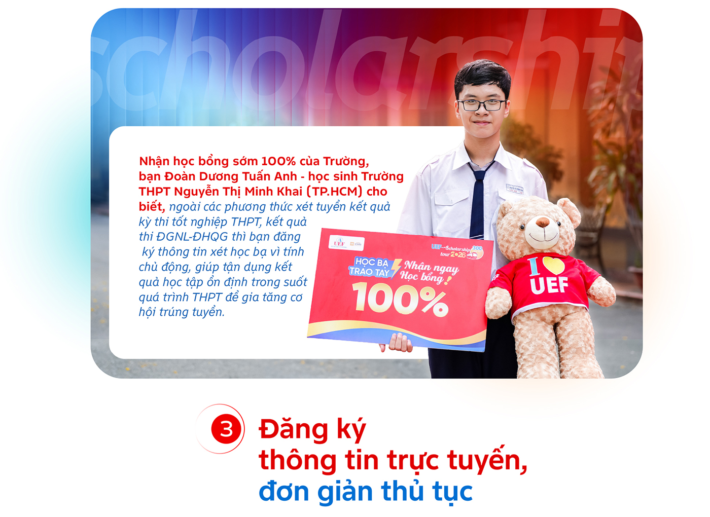 Xét học bạ vào UEF - Giảm áp lực vào đại học - Ảnh 6