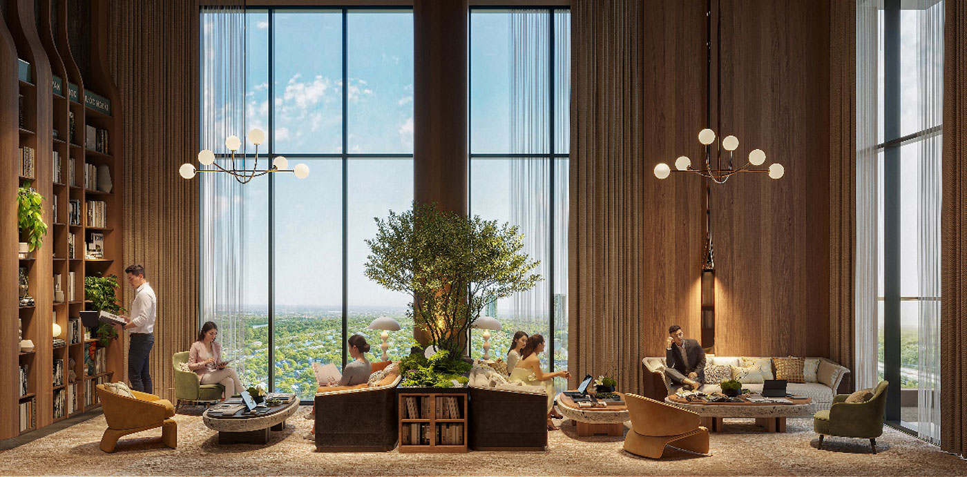 Góc thư giãn riêng tư giữa “urban resort” tầng 21 của Khải Hoàn Imperial - Ảnh: KHL