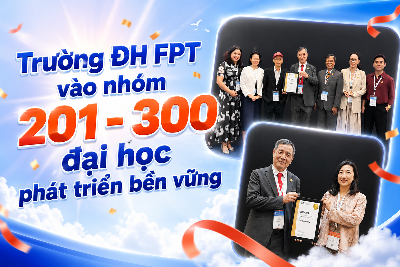 Trường ĐH FPT vào nhóm 201- 300 đại học phát triển bền vững - Ảnh 1