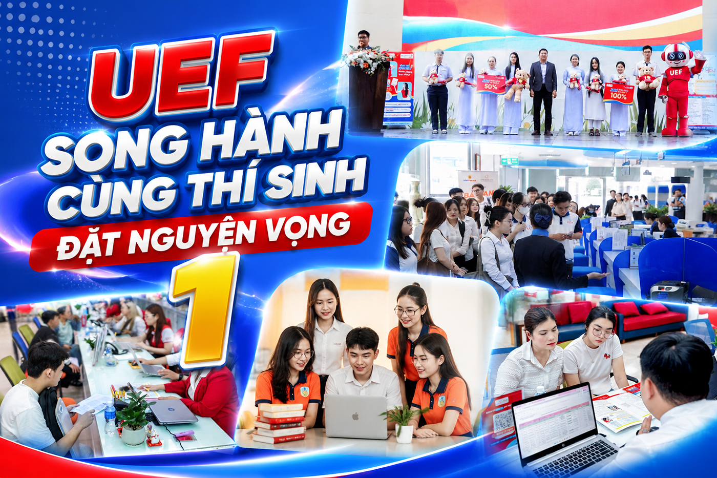 UEF song hành cùng thí sinh đặt nguyện vọng 1 - Ảnh 1 UEF song hành cùng thí sinh đặt nguyện vọng 1 - Ảnh 1