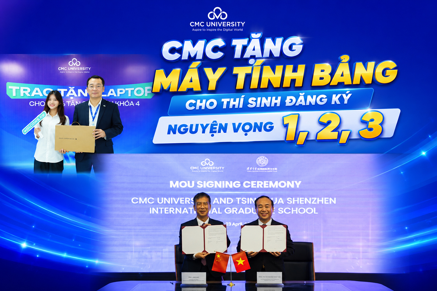 CMC tặng máy tính bảng cho thí sinh đăng ký nguyện vọng 1, 2, 3 - Ảnh 1 CMC tặng máy tính bảng cho thí sinh đăng ký nguyện vọng 1, 2, 3 - Ảnh 1