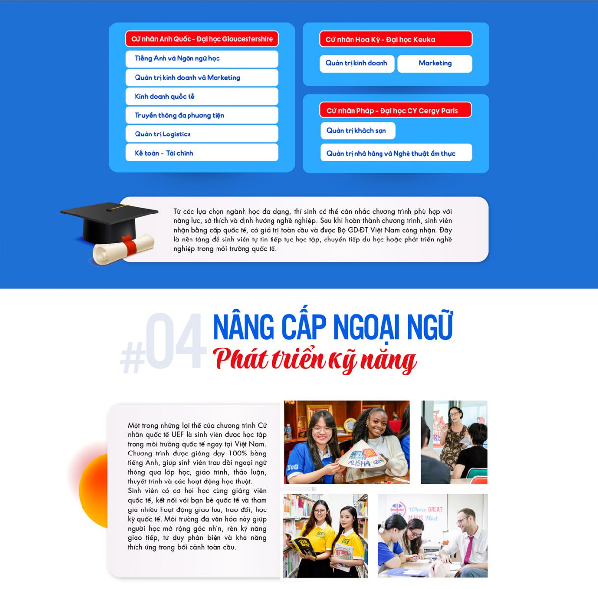 Xét học bạ vào Cử nhân quốc tế UEF: Chủ động lộ trình học tập toàn cầu - Ảnh 5 Xét học bạ vào Cử nhân quốc tế UEF: Chủ động lộ trình học tập toàn cầu - Ảnh 5