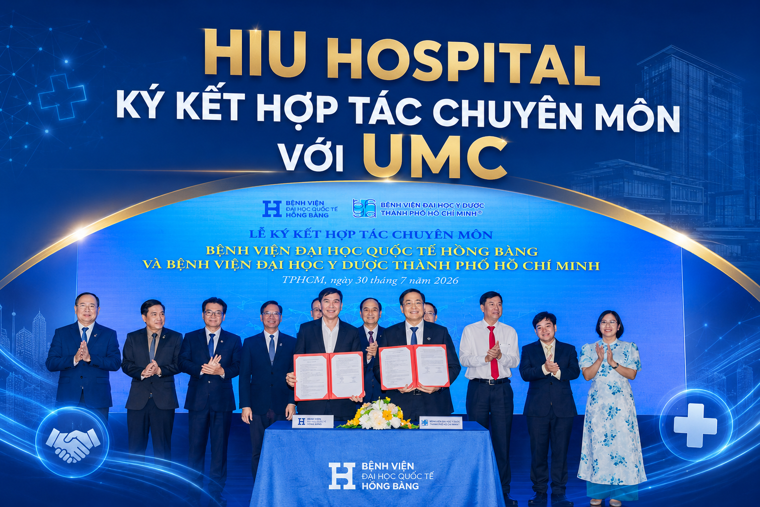 HIU Hospital ký kết hợp tác chuyên môn với UMC - Ảnh 1