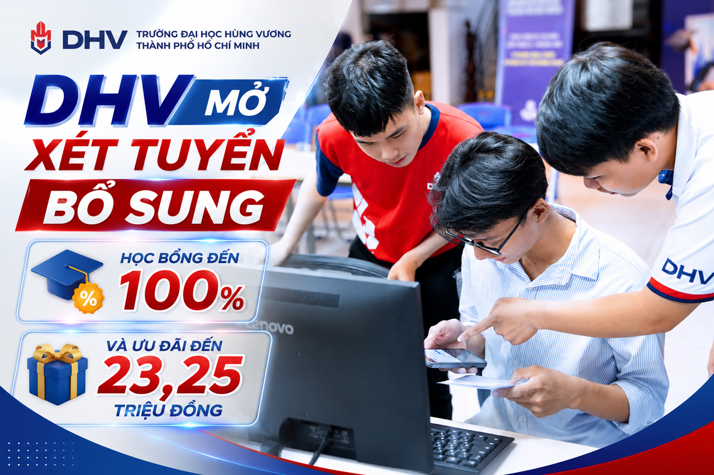 DHV mở xét tuyển bổ sung, học bổng đến 100% và ưu đãi đến 23,25 triệu đồng - Ảnh 1