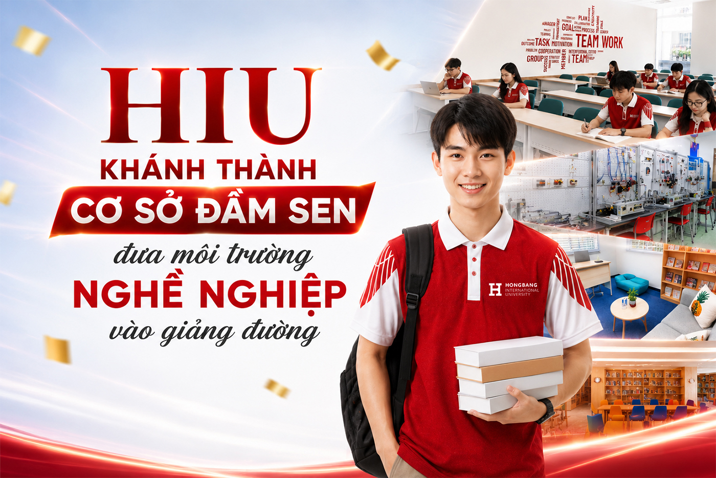 HIU khánh thành Cơ sở Đầm Sen đưa môi trường nghề nghiệp vào giảng đường - Ảnh 1