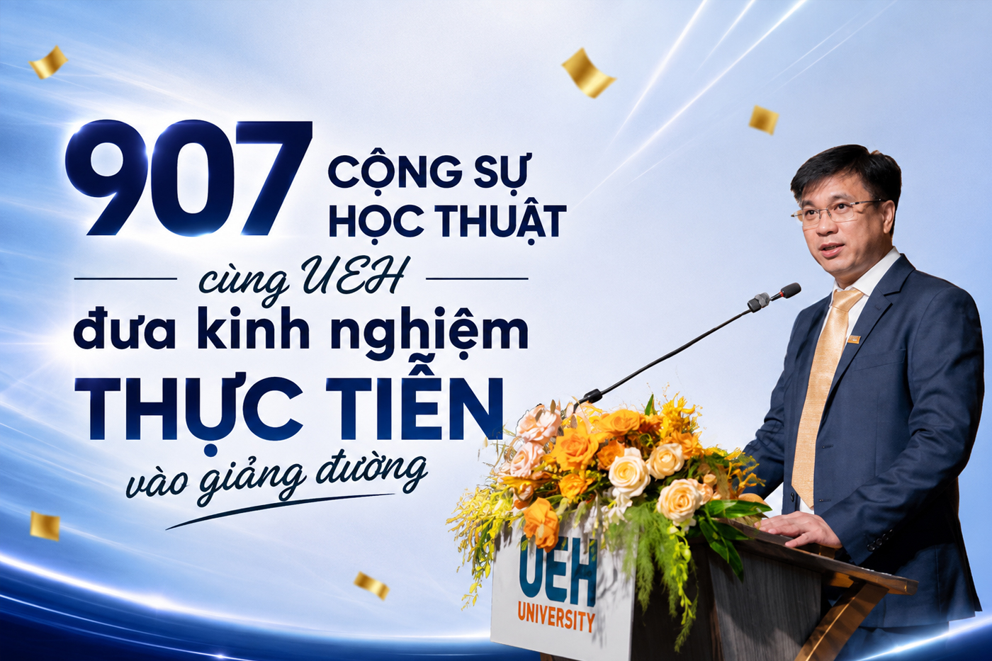 907 cộng sự học thuật cùng UEH đưa kinh nghiệm thực tiễn vào giảng đường - Ảnh 1