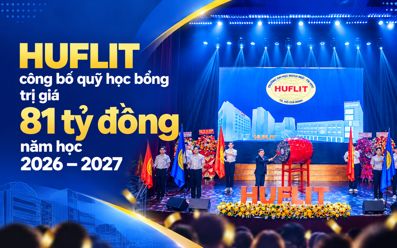 HUFLIT công bố quỹ học bổng trị giá 81 tỷ đồng năm học 2026 - 2027 - Ảnh 1