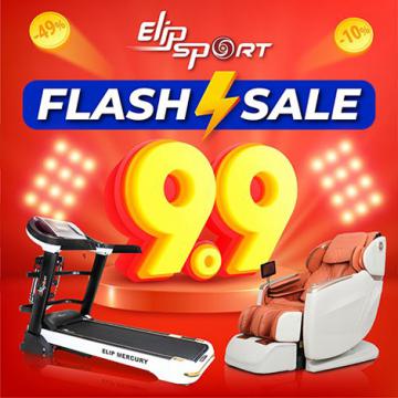 Flash Sale 9.9 - Máy chạy bộ, ghế massage Elipsport giảm khủng đến 50%