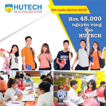 Xét tuyển đại học 2019 - hơn 45.000 nguyện vọng vào HUTECH