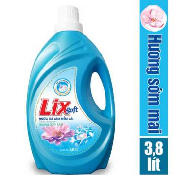 Nước xả vải Lix Soft hương sớm mai 3.8L khuyến mãi 85 ngàn