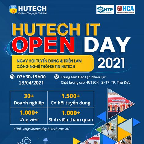 Ngày hội Tuyển dụng & Triển lãm HUTECH IT Open Day 2021