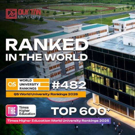 ĐH Duy Tân tiếp tục trong Top 500 thế giới trên Bảng QS World University Rankings 2026