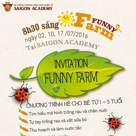 Cùng bé khám phá Funny Farm tại trường Saigon Academy