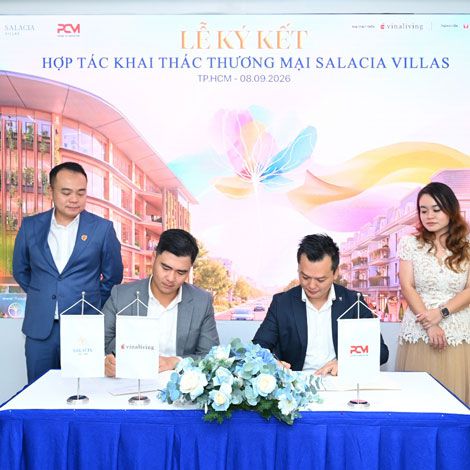 VinaLiving ký kết hợp tác với PCM, đưa loạt thương hiệu về Salacia Villas