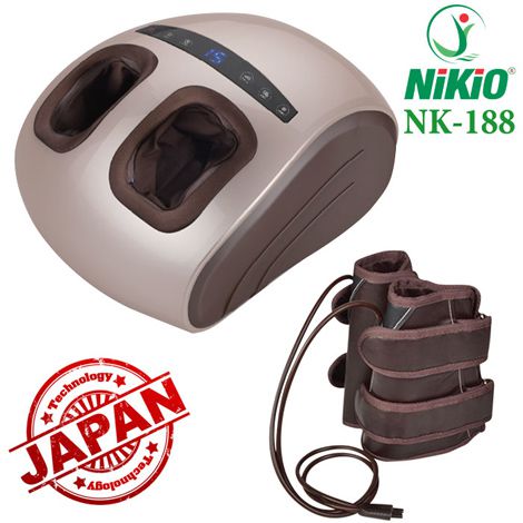 Máy massage chân áp suất khí Nikio NK-188, dòng cao cấp 2in1, BH 2 năm