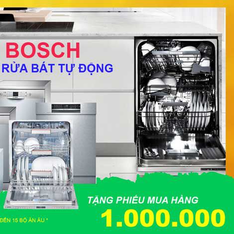Máy rửa bát độc lập Bosch SMS46MI05E nhập khẩu từ Đức
