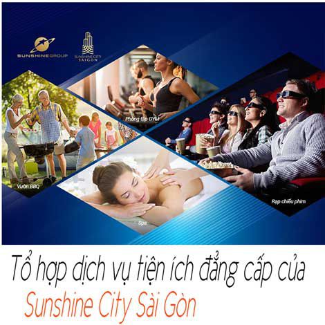 Tổ hợp dịch vụ tiện ích đẳng cấp của Sunshine City Sài Gòn
