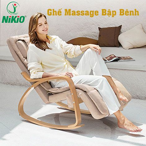 Ghế massage toàn thân bập bênh thư giãn Nikio NK-155