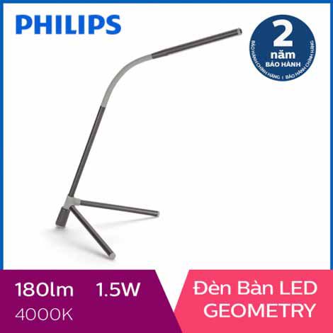 Đèn bàn, đèn học sinh chống cận LED Philips Geometry 66046