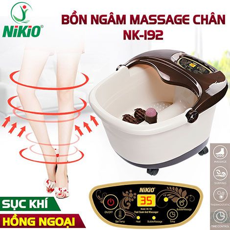 Bồn ngâm chân massage tự động Nhật Bản Nikio NK-192 - 4in1