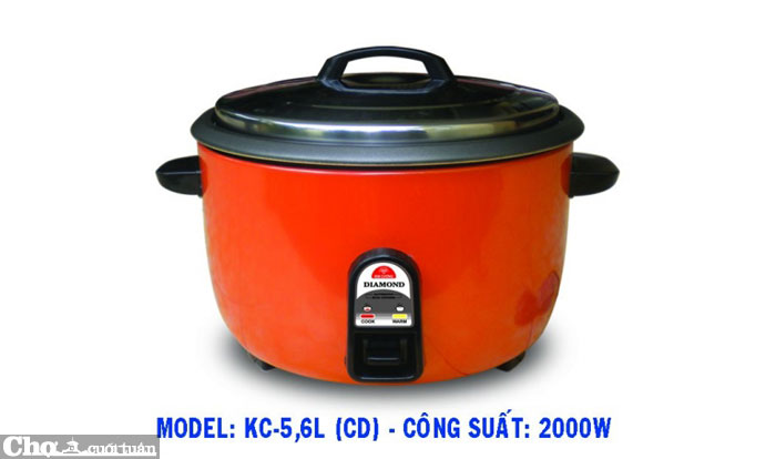Nồi cơm điện công nghiệp loại lớn Kim Cương KC 5,6 lít Nồi cơm điện công nghiệp loại lớn Kim Cương KC 5,6 lít